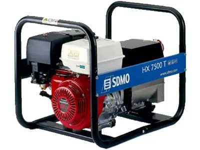 Portable generator 230V/400V, 6kW, petrol